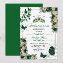 Search for emerald butterfly invitations Floral