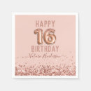 Search for 16th birthday napkins Blush pink