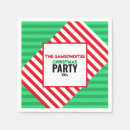 Search for green christmas party napkins Red and green