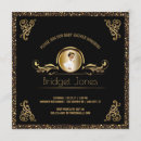 Search for black baby girl shower invitations Gold glitter