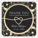 Search for gold floral wedding stickers Black