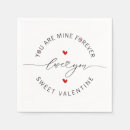 Search for love is sweet napkins Heart