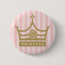 Search for princess badges Pink and gold