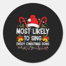 Search for singing stickers Xmas