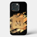 Search for brushstrokes iphone cases Gold