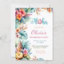 Search for aloha party invitations Hibiscus flowers