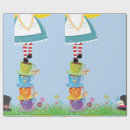 Search for mad hatter wrapping paper Tea