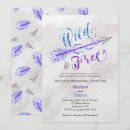 Search for wild and free invitations Watercolor