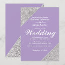 Search for lavender and silver wedding invitations Glitter