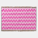 Search for pink and white chevron blankets Chic