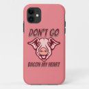 Search for funny bacon iphone cases Pig