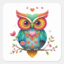 Search for romantic owls stickers Hearts