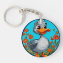 Search for cartoon cute duck key rings Bird