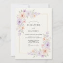 Search for peach and lavender wedding invitations Botanical