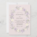 Search for lavender and cream wedding invitations Pastel
