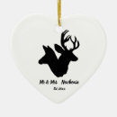 Search for buck and doe christmas tree decorations Couple