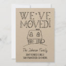 Search for moving announcement cards Rustic