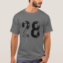 Search for number 28 tshirts Birthday