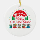 Search for reindeer with santa sleigh christmas tree decorations Retro