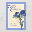 Search for iris birthday invitations Blue