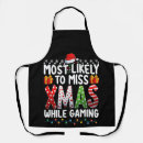 Search for pajama aprons Santa