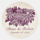Search for winery wedding stickers Burgundy