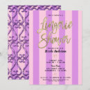Search for purple lingerie shower invitations Party