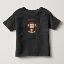Search for monkey toddler tshirts Birthday