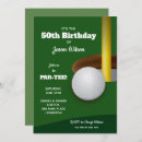 Search for golfer birthday invitations Sports