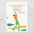 Search for golf tournament birthday invitations Golfer