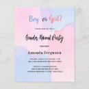 Search for gender reveal invitations Pink and blue