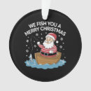 Search for fisherman christmas tree decorations Santa
