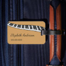 Search for piano luggage tags Music