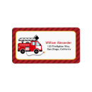Search for fireman return address labels Firetruck