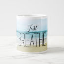 Search for waves mugs sand