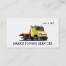 Search for tow truck business cards Service