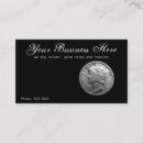 Search for coin dealer business cards Silver