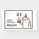 Search for funny birthday banners Black and white