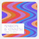 Search for vibrant abstract stickers Groovy