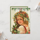 Search for antique victorian christmas cards Holly
