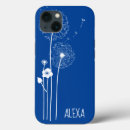 Search for blue dandelion iphone cases White
