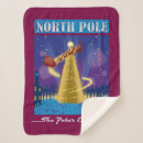 Search for santa claus sleigh blankets North pole