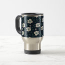 Search for blue floral travel mugs Flower pattern