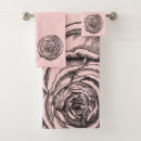 Search for pink rose bath towels Black