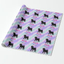 Search for black pug wrapping paper Pugs