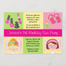 Search for mani pedi invitations Polka dots