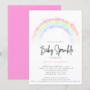 Search for rainbow baby invitations Pink
