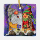 Search for gnome ceramic christmas tree decorations Couple