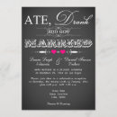 Search for chalkboard wedding reception invitations Vintage
