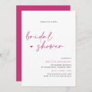 Search for magenta bridal shower invitations Elegant